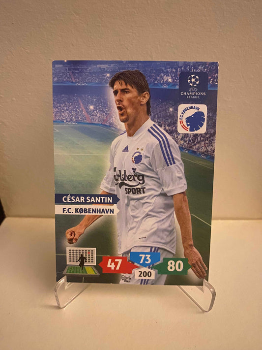 Fodbold kort Panini Adrenalyn XL UEFA Champions League 2013/2014 - FC København Cesar Santin - Pokedexet