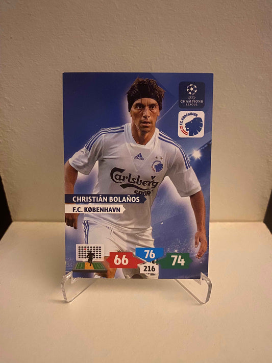 Fodbold kort Panini Adrenalyn XL UEFA Champions League 2013/2014 - FC København Christian Bolanos - Pokedexet