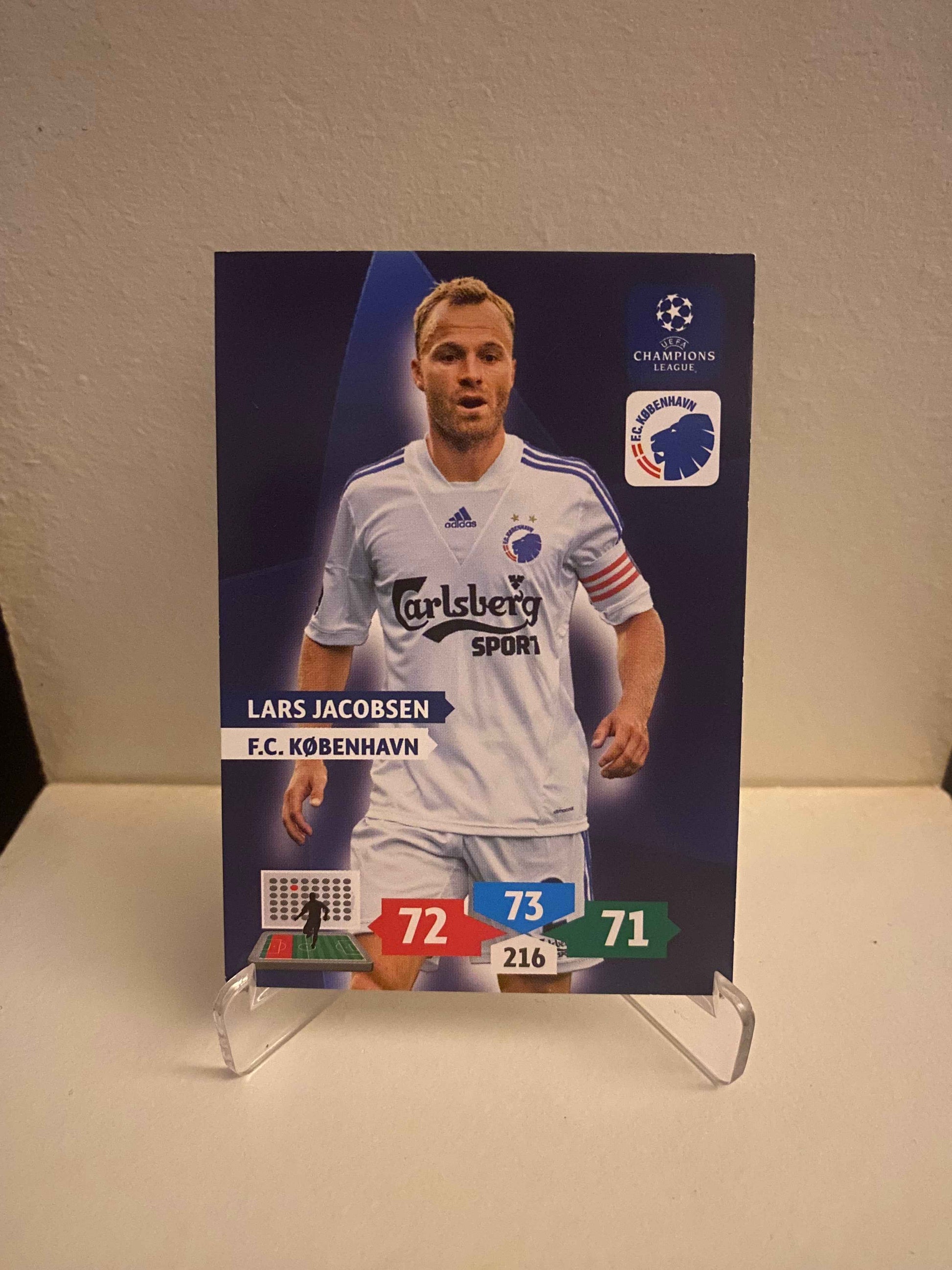 Fodbold kort Panini Adrenalyn XL UEFA Champions League 2013/2014 - FC København Lars Jacobsen - Pokedexet