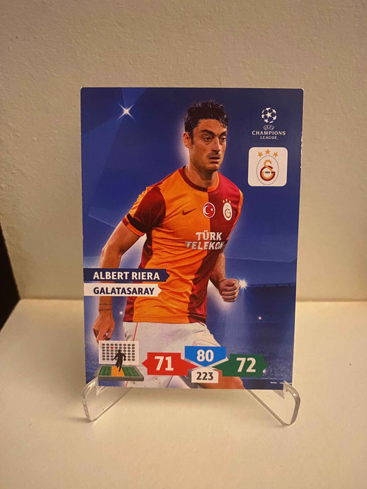 Fodbold kort Panini Adrenalyn XL UEFA Champions League 2013/2014 - Galatasaray Albert Riera - Pokedexet