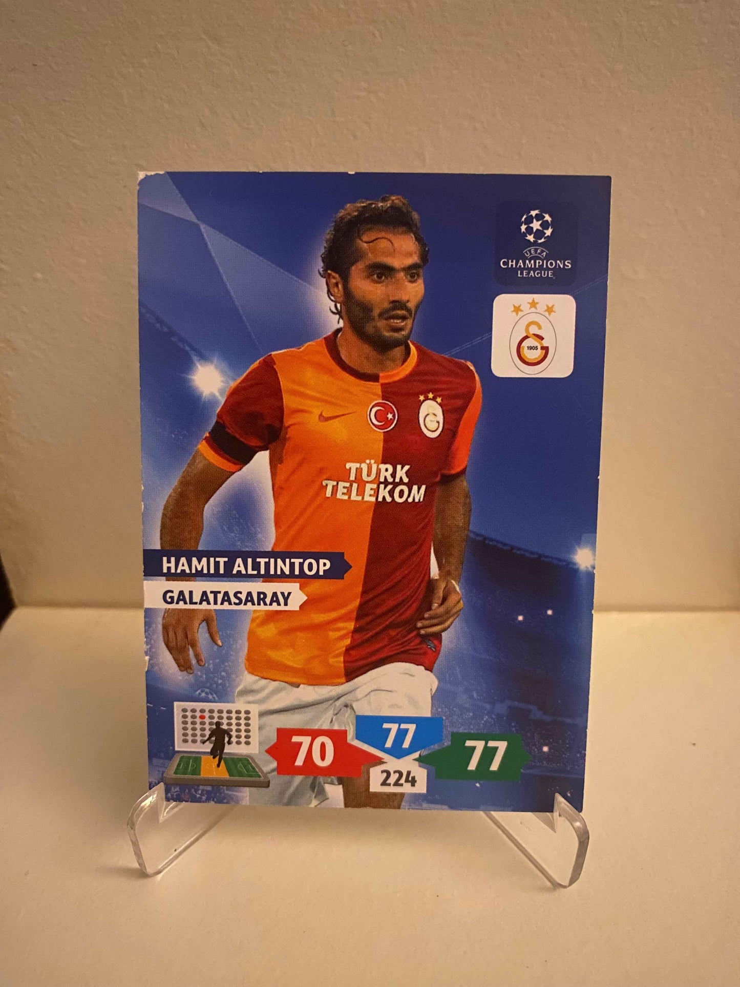 Fodbold kort Panini Adrenalyn XL UEFA Champions League 2013/2014 - Galatasaray Hamit Altintop - Pokedexet