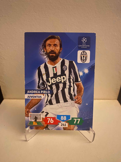 Fodbold kort Panini Adrenalyn XL UEFA Champions League 2013/2014 - Juventus Andrea Pirlo - Pokedexet