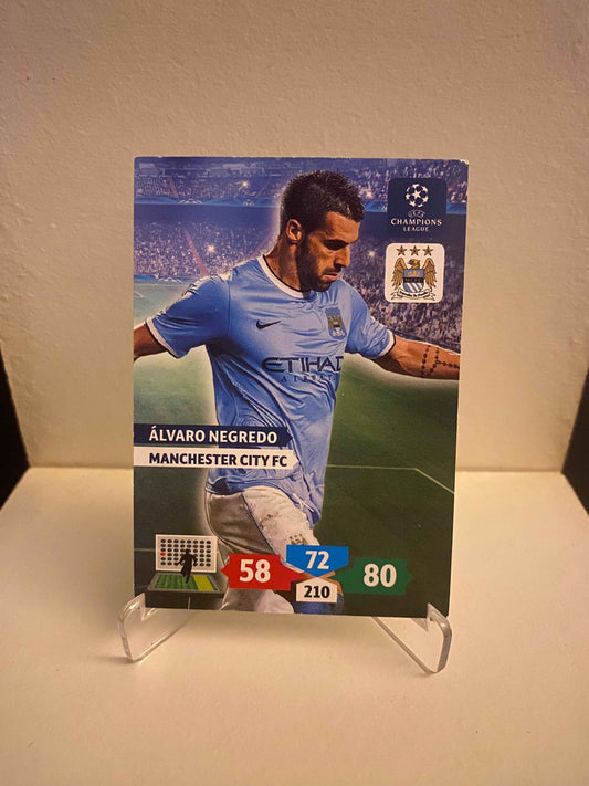Fodbold kort Panini Adrenalyn XL UEFA Champions League 2013/2014 - Manchester City Alvaro Negredo - Pokedexet
