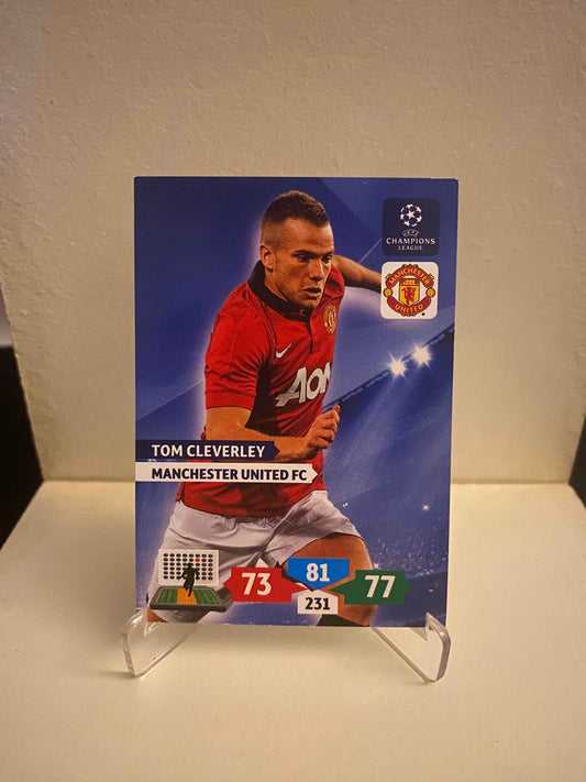 Fodbold kort Panini Adrenalyn XL UEFA Champions League 2013/2014 - Manchester United Tom Cleverly - Pokedexet