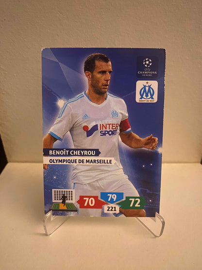 Fodbold kort Panini Adrenalyn XL UEFA Champions League 2013/2014 - Marseille Benoit Cheyrou - Pokedexet