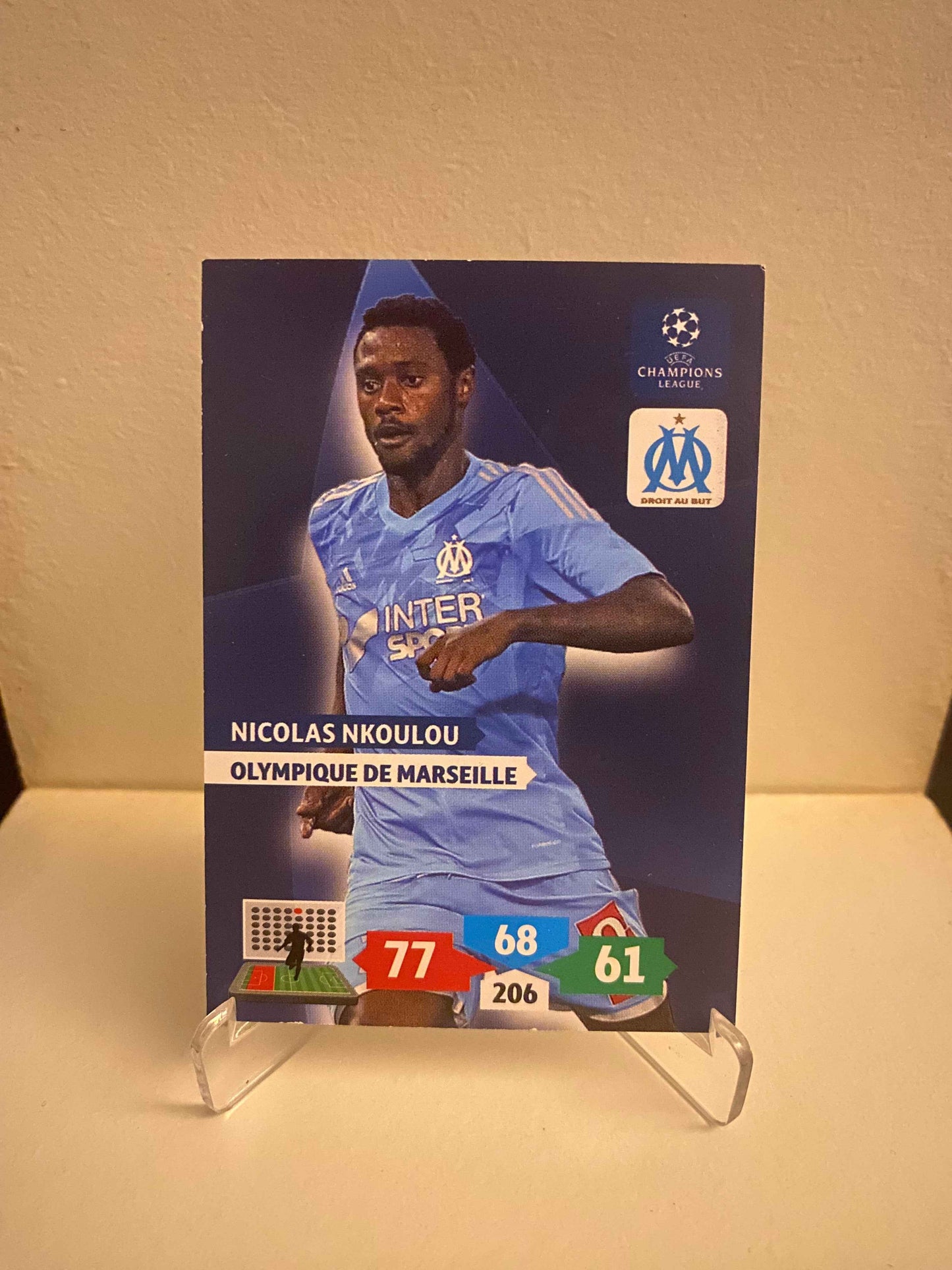 Fodbold kort Panini Adrenalyn XL UEFA Champions League 2013/2014 - Marseille Nicolas Nkoulou - Pokedexet
