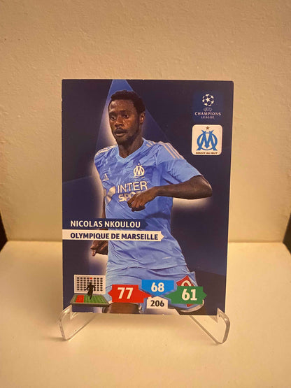 Fodbold kort Panini Adrenalyn XL UEFA Champions League 2013/2014 - Marseille Nicolas Nkoulou - Pokedexet
