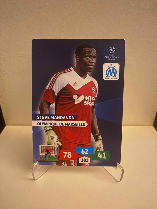 Fodbold kort Panini Adrenalyn XL UEFA Champions League 2013/2014 - Marseille Steve Mandanda - Pokedexet