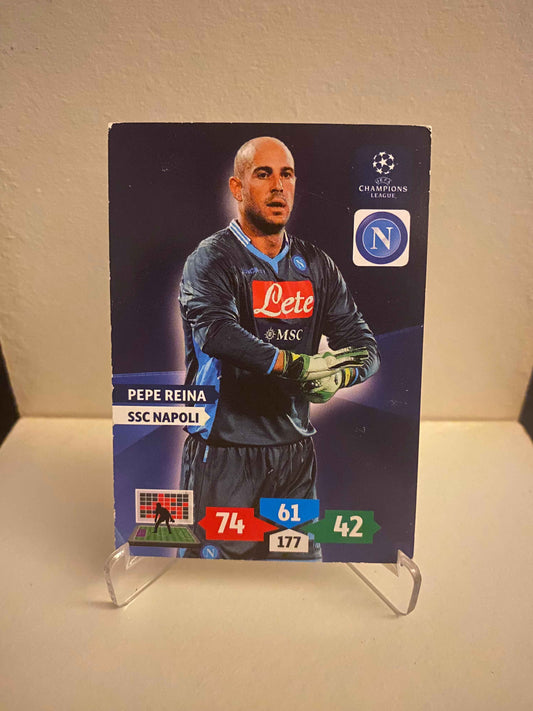 Fodbold kort Panini Adrenalyn XL UEFA Champions League 2013/2014 - Napoli Pepe Reina - Pokedexet