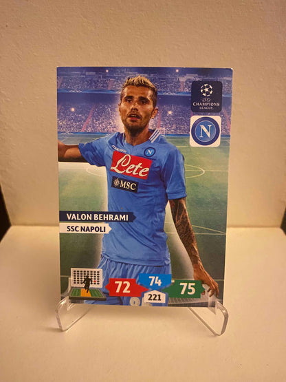 Fodbold kort Panini Adrenalyn XL UEFA Champions League 2013/2014 - Napoli Valon Behrami - Pokedexet