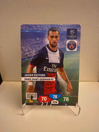 Fodbold kort Panini Adrenalyn XL UEFA Champions League 2013/2014 - Paris Saint Germain Javier Pastore - Pokedexet