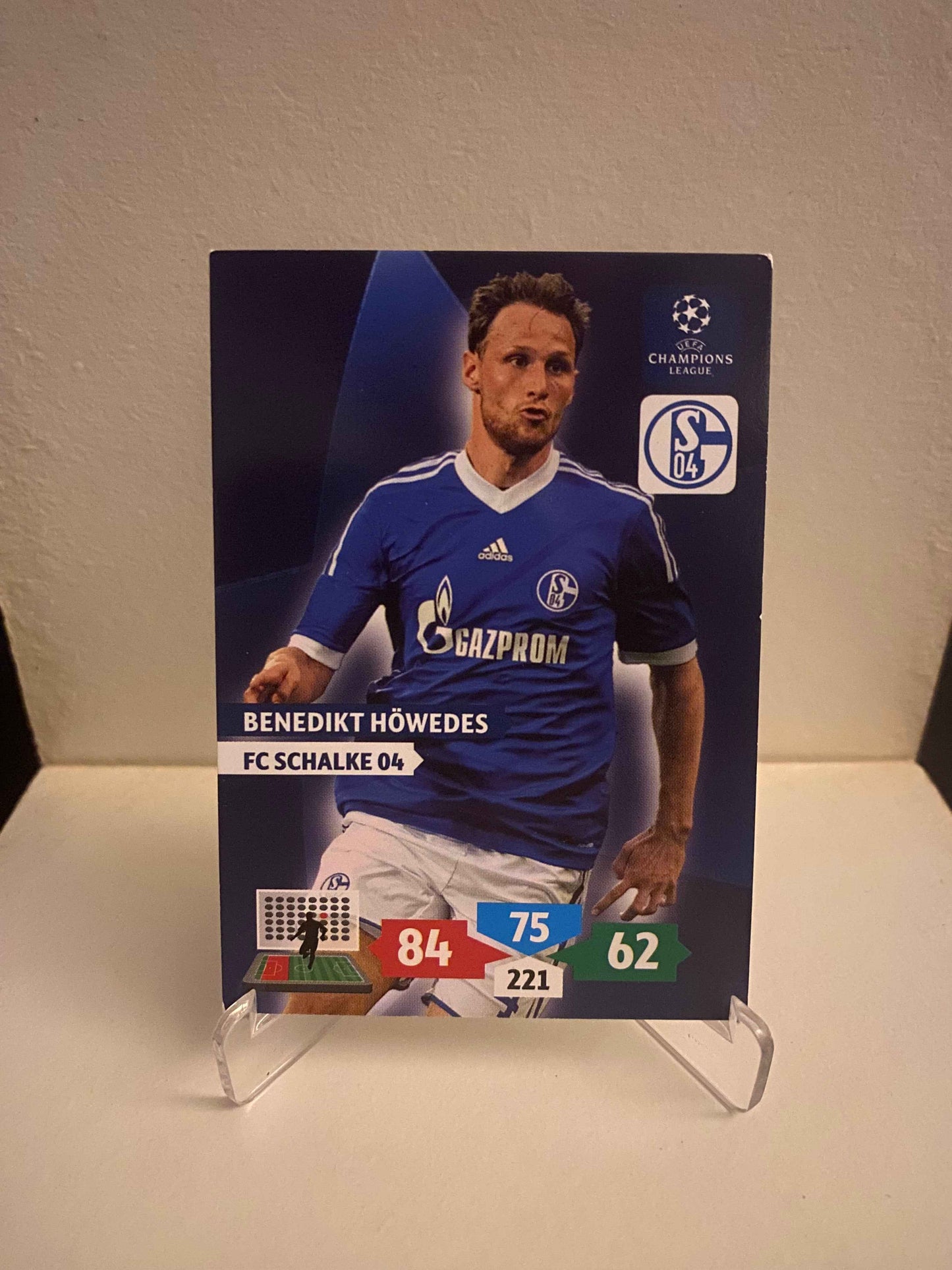Fodbold kort Panini Adrenalyn XL UEFA Champions League 2013/2014 - Schalke 04 Benedikt Howedes - Pokedexet