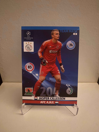 Fodbold kort Panini Adrenalyn XL UEFA Champions League 2014/2015 - Ajax jasper Cillessen - Pokedexet