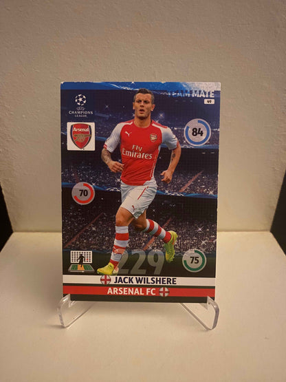 Fodbold kort Panini Adrenalyn XL UEFA Champions League 2014/2015 - Arsenal Jack Wilshere - Pokedexet