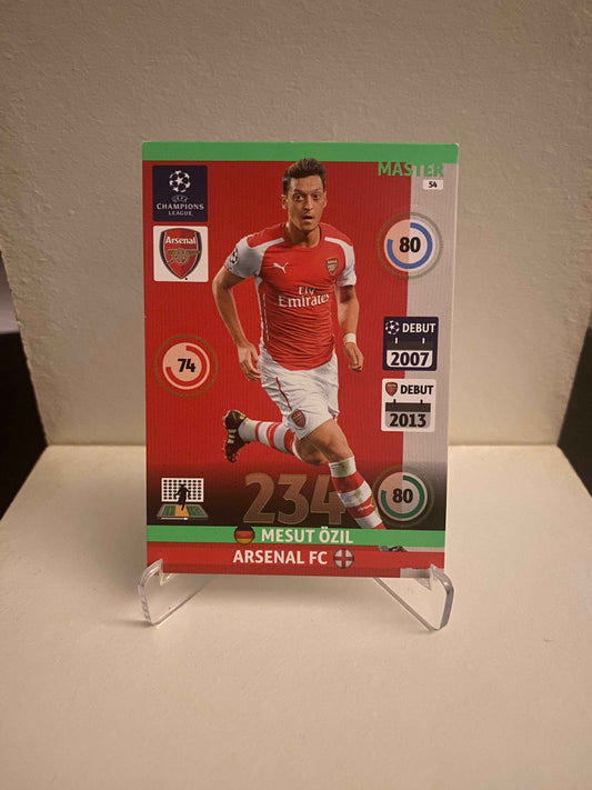 Fodbold kort Panini Adrenalyn XL UEFA Champions League 2014/2015 - Arsenal Mesut Özil - Pokedexet