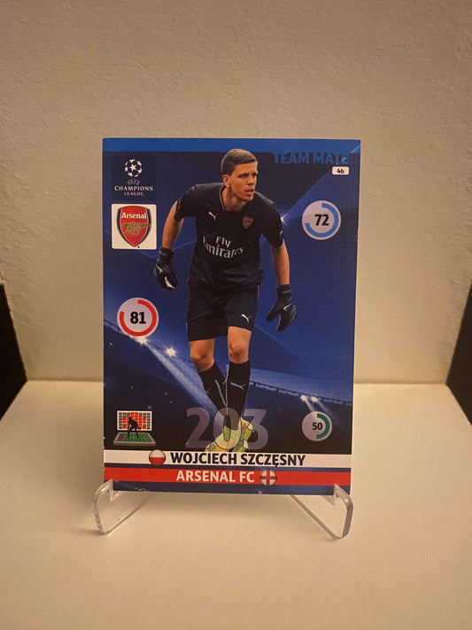 Fodbold kort Panini Adrenalyn XL UEFA Champions League 2014/2015 - Arsenal Wojciech Szczesny - Pokedexet