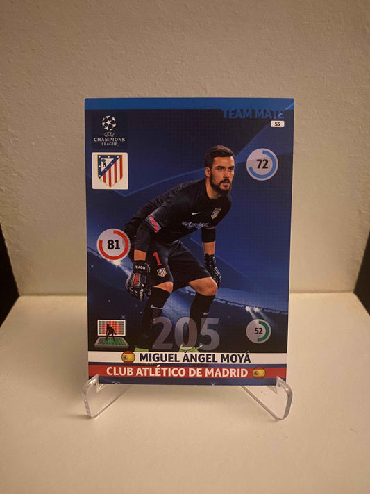 Fodbold kort Panini Adrenalyn XL UEFA Champions League 2014/2015 - Atletico Madrid Miguel Angel Moya - Pokedexet