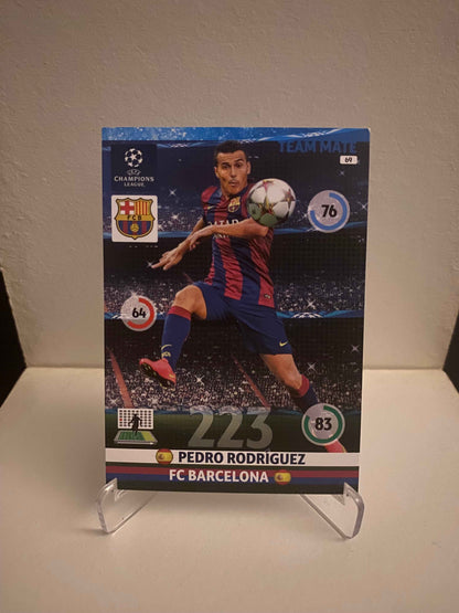 Fodbold kort Panini Adrenalyn XL UEFA Champions League 2014/2015 - Barcelona Pedro Rodriguez - Pokedexet