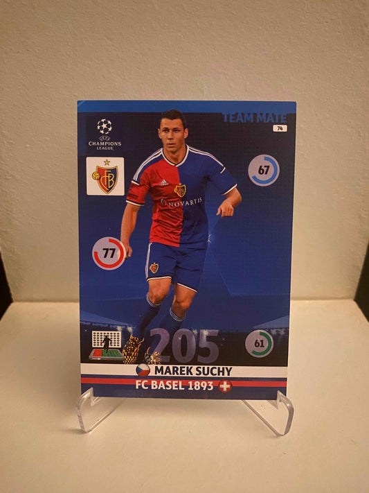 Fodbold kort Panini Adrenalyn XL UEFA Champions League 2014/2015 - Basel Marek Suchy - Pokedexet