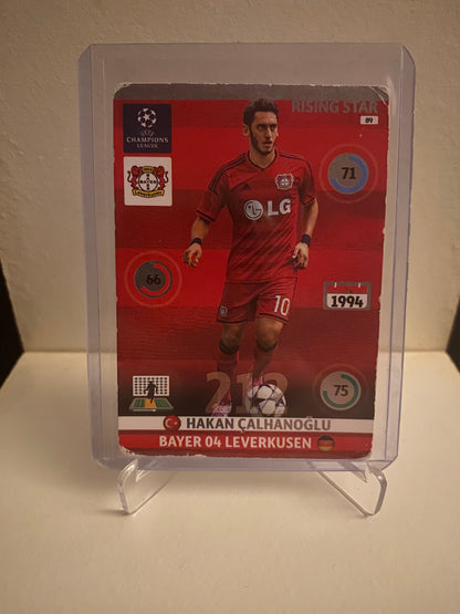 Fodbold kort Panini Adrenalyn XL UEFA Champions League 2014/2015 - Bayer Leverkusen Hakan Calhanoglu Holofoil - Pokedexet