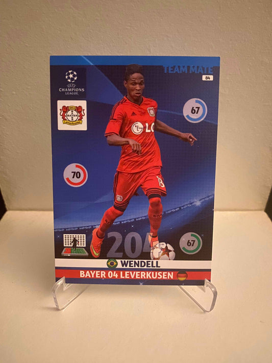 Fodbold kort Panini Adrenalyn XL UEFA Champions League 2014/2015 - Bayer Leverkusen Wendell - Pokedexet