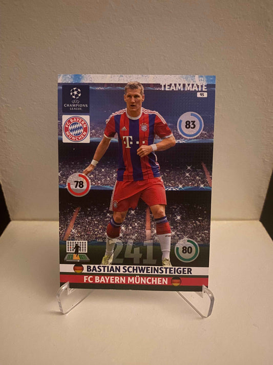 Fodbold kort Panini Adrenalyn XL UEFA Champions League 2014/2015 - Bayern München Bastian Schweinsteiger - Pokedexet