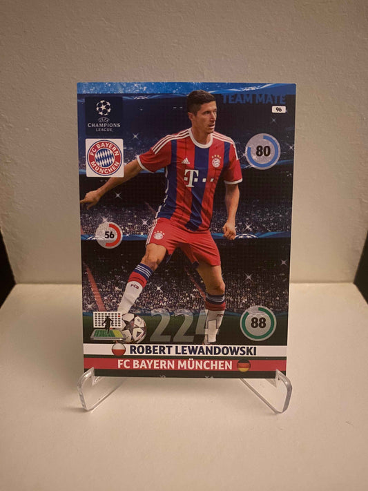 Fodbold kort Panini Adrenalyn XL UEFA Champions League 2014/2015 - Bayern München Robert Lewandowski - Pokedexet