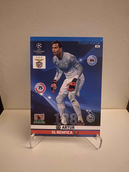 Fodbold kort Panini Adrenalyn XL UEFA Champions League 2014/2015 - Benfica Artur - Pokedexet