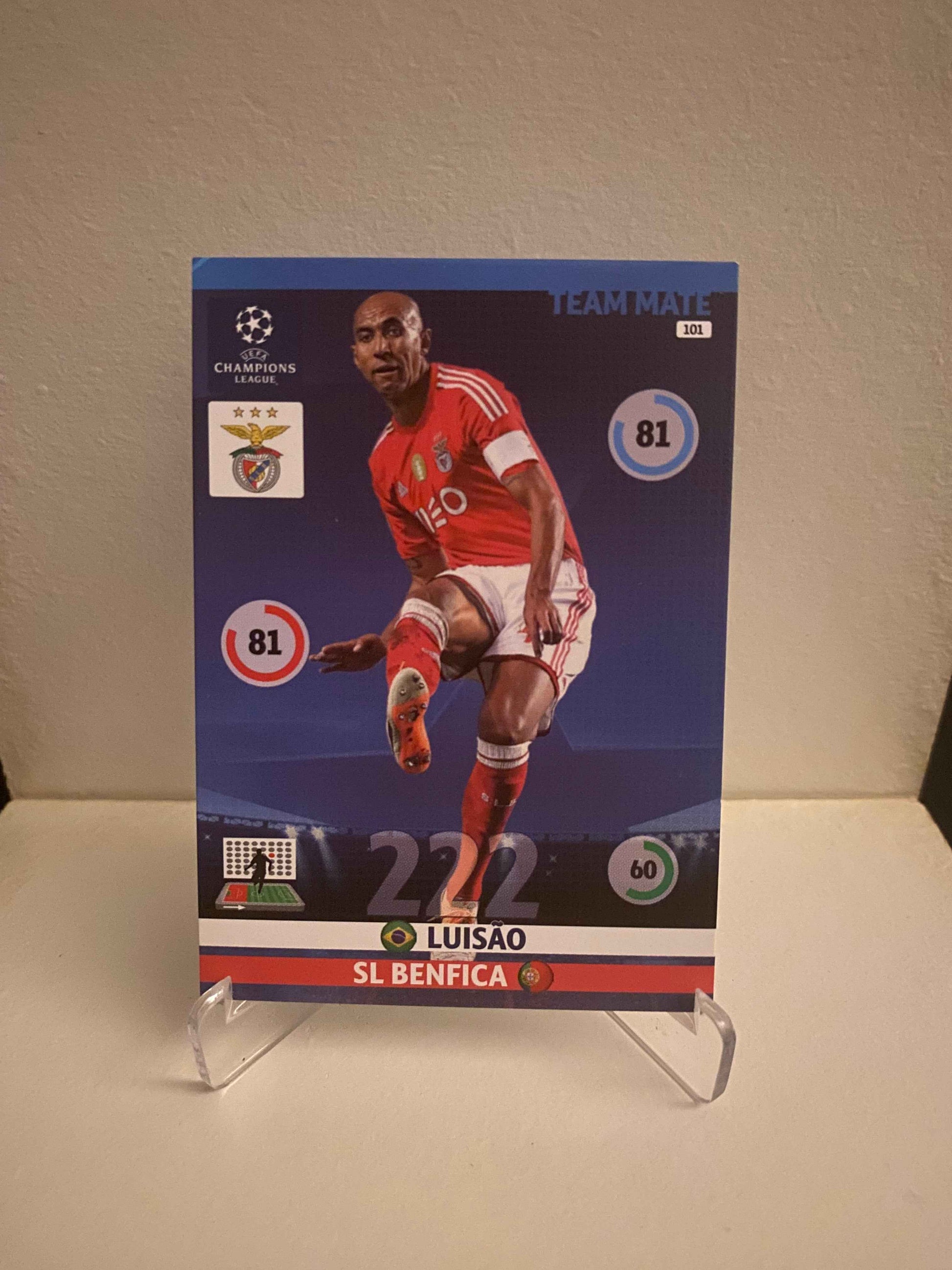 Fodbold kort Panini Adrenalyn XL UEFA Champions League 2014/2015 - Benfica Luisao - Pokedexet
