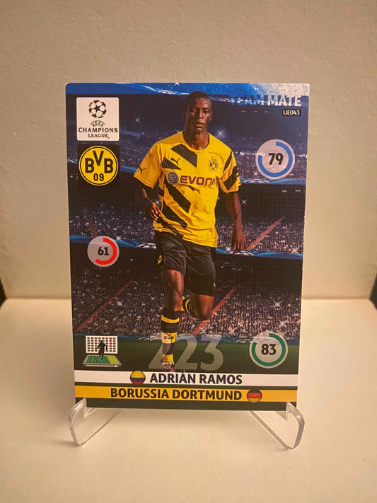 Fodbold kort Panini Adrenalyn XL UEFA Champions League 2014/2015 - Borussia Dortmund Adrian Ramos - Pokedexet