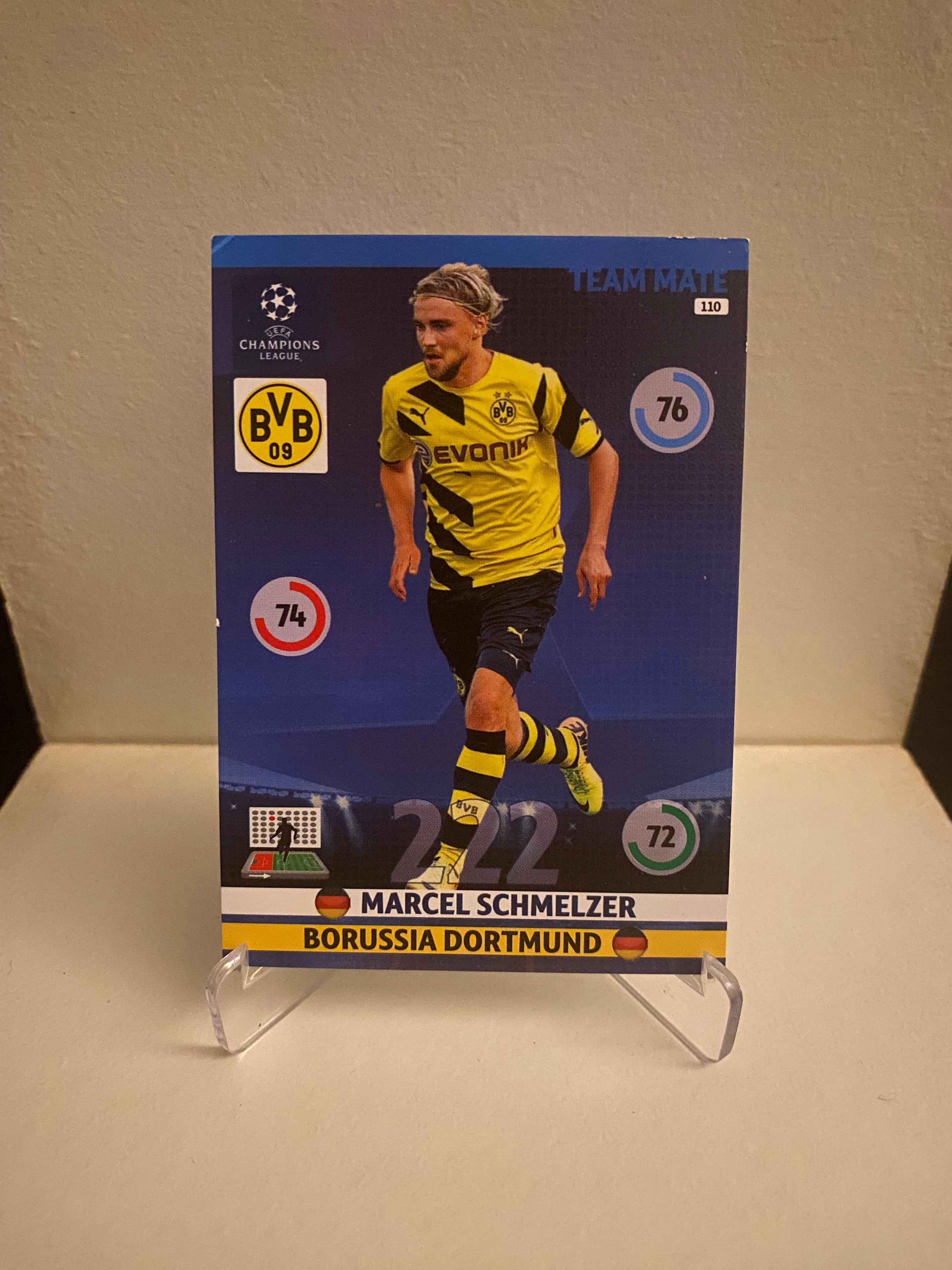 Fodbold kort Panini Adrenalyn XL UEFA Champions League 2014/2015 - Borussia Dortmund Marcel Schmelzer - Pokedexet