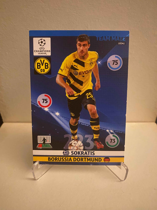 Fodbold kort Panini Adrenalyn XL UEFA Champions League 2014/2015 - Borussia Dortmund Sokratis - Pokedexet