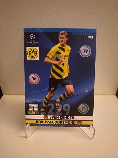 Fodbold kort Panini Adrenalyn XL UEFA Champions League 2014/2015 - Borussia Dortmund Sven Bender - Pokedexet