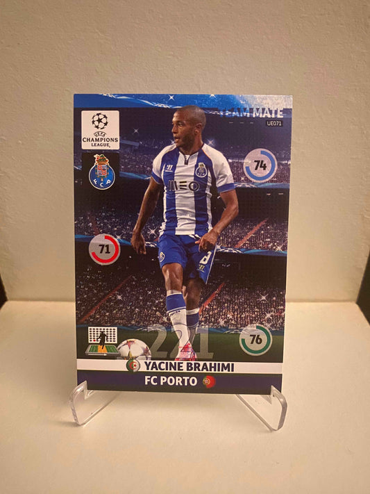 Fodbold kort Panini Adrenalyn XL UEFA Champions League 2014/2015 - FC Porto Yacine Brahimi - Pokedexet