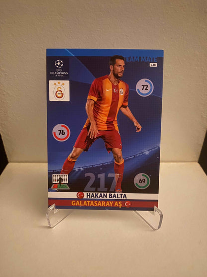 Fodbold kort Panini Adrenalyn XL UEFA Champions League 2014/2015 - Galatasaray Hakan Balta - Pokedexet