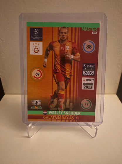 Fodbold kort Panini Adrenalyn XL UEFA Champions League 2014/2015 - Galatasaray Wesley Snejder Holofoil - Pokedexet