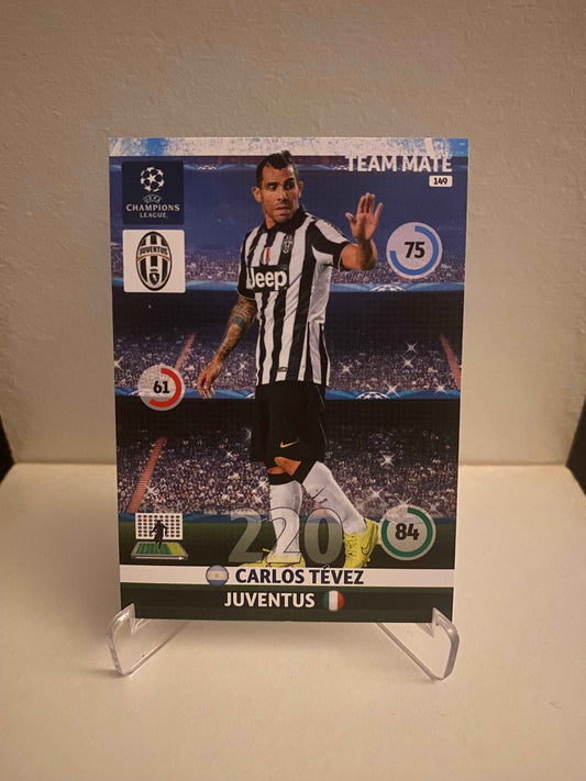 Fodbold kort Panini Adrenalyn XL UEFA Champions League 2014/2015 - Juventus Carlos Tevez - Pokedexet