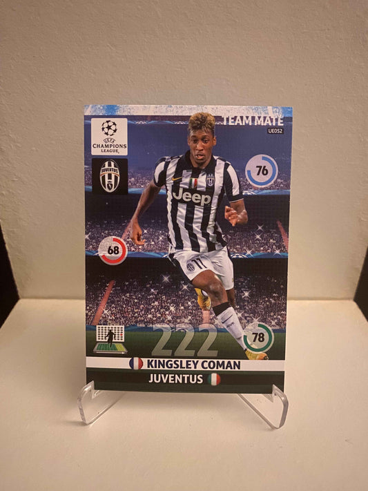 Fodbold kort Panini Adrenalyn XL UEFA Champions League 2014/2015 - Juventus Kingsley Coman - Pokedexet
