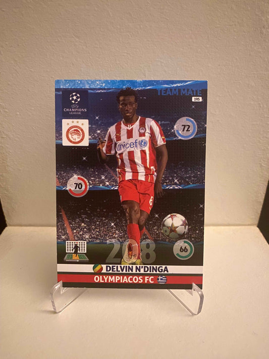 Fodbold kort Panini Adrenalyn XL UEFA Champions League 2014/2015 - Olympiakos Delvin N´dinga - Pokedexet