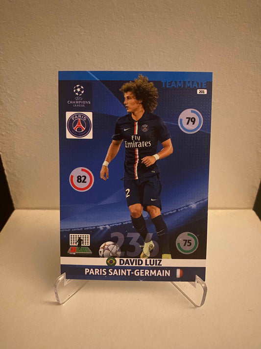 Fodbold kort Panini Adrenalyn XL UEFA Champions League 2014/2015 - Paris Saint Germain David Luiz - Pokedexet