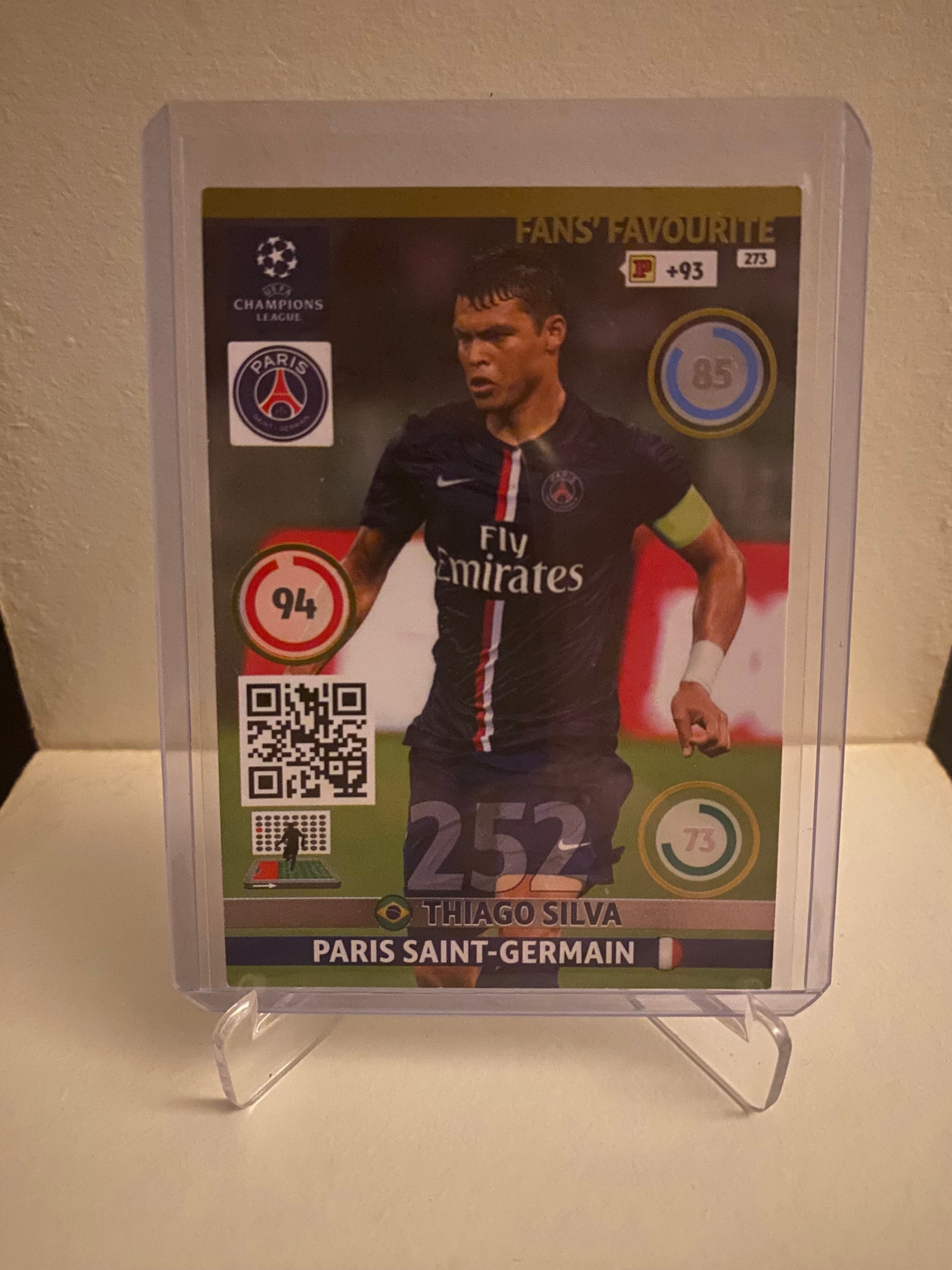 Panini Adrenalyn XL UEFA Champions League 2014/2015 - Paris Saint Germain Thiago Silva Holofoil - Pokedexet