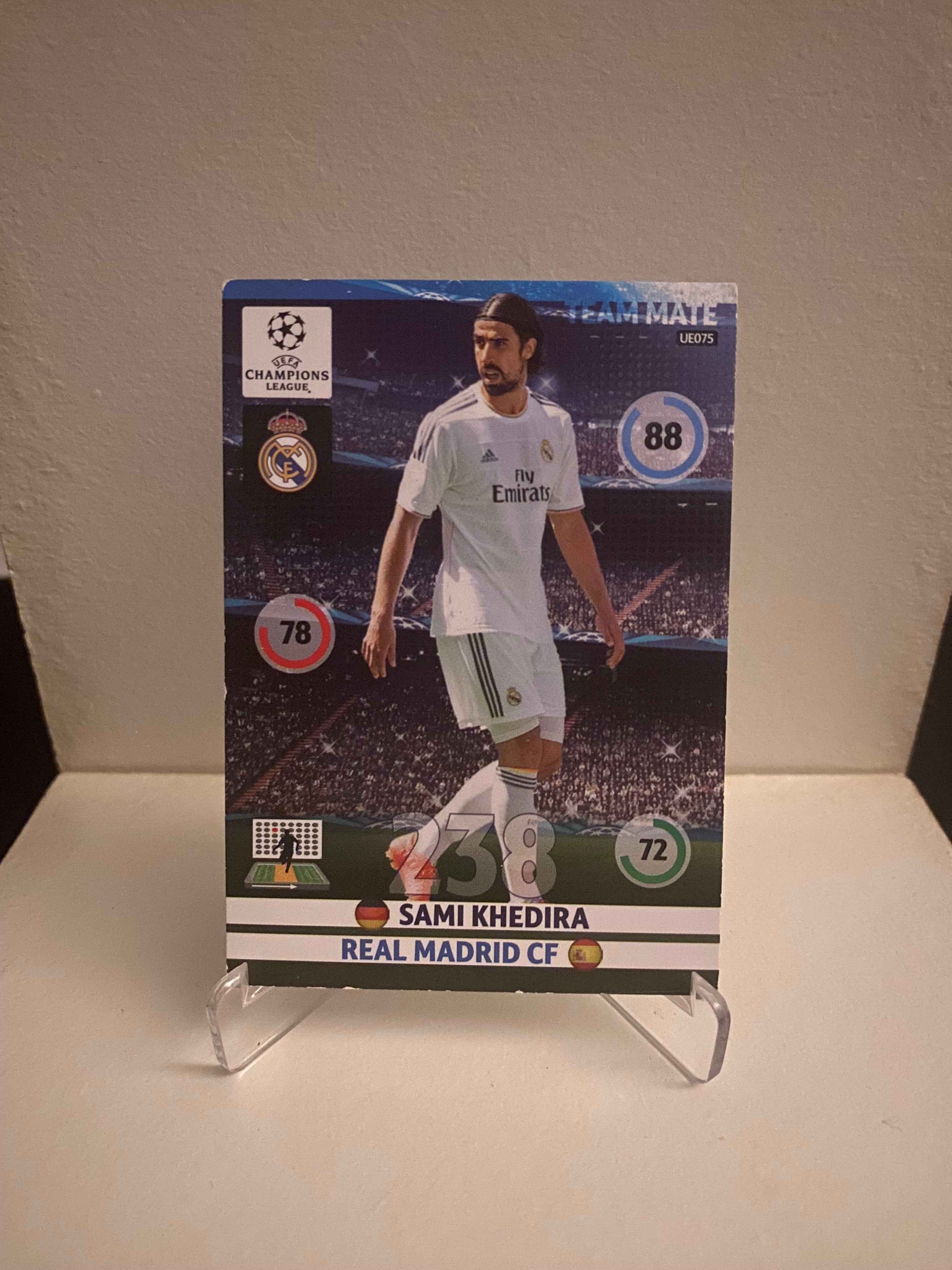 Fodbold kort Panini Adrenalyn XL UEFA Champions League 2014/2015 - Real Madrid Sami Khedira - Pokedexet