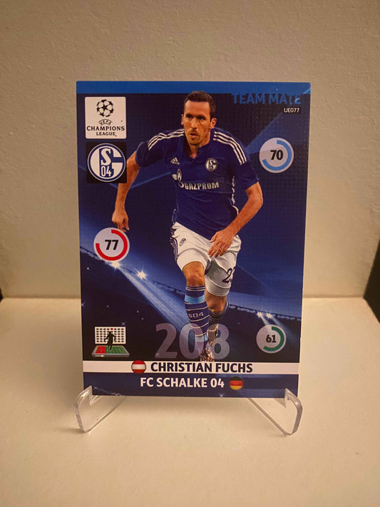 Fodbold kort Panini Adrenalyn XL UEFA Champions League 2014/2015 - Schalke 04 Christian Fuchs - Pokedexet
