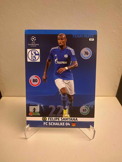 Fodbold kort Panini Adrenalyn XL UEFA Champions League 2014/2015 - Schalke 04 Felipe Santana - Pokedexet