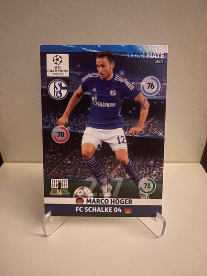 Fodbold kort Panini Adrenalyn XL UEFA Champions League 2014/2015 - Schalke 04 Marco Hoger - Pokedexet