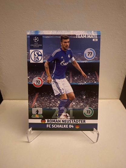 Fodbold kort Panini Adrenalyn XL UEFA Champions League 2014/2015 - Schalke 04 Roman Neustadter - Pokedexet