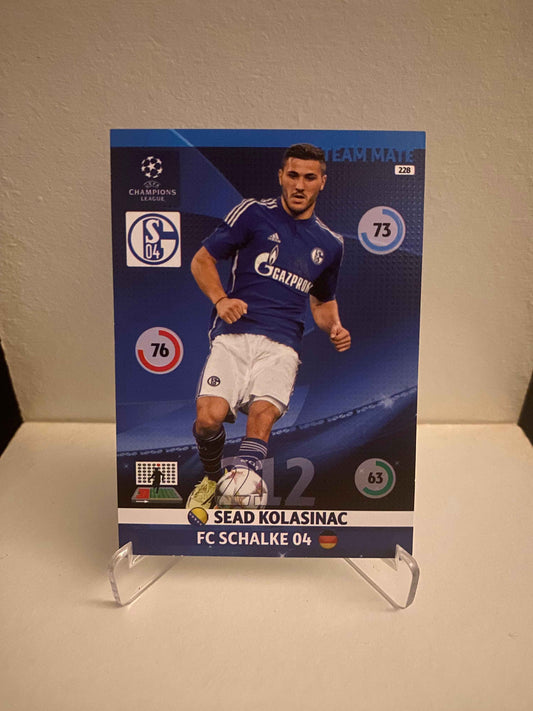 Fodbold kort Panini Adrenalyn XL UEFA Champions League 2014/2015 - Schalke 04 Sead Kolasinac - Pokedexet