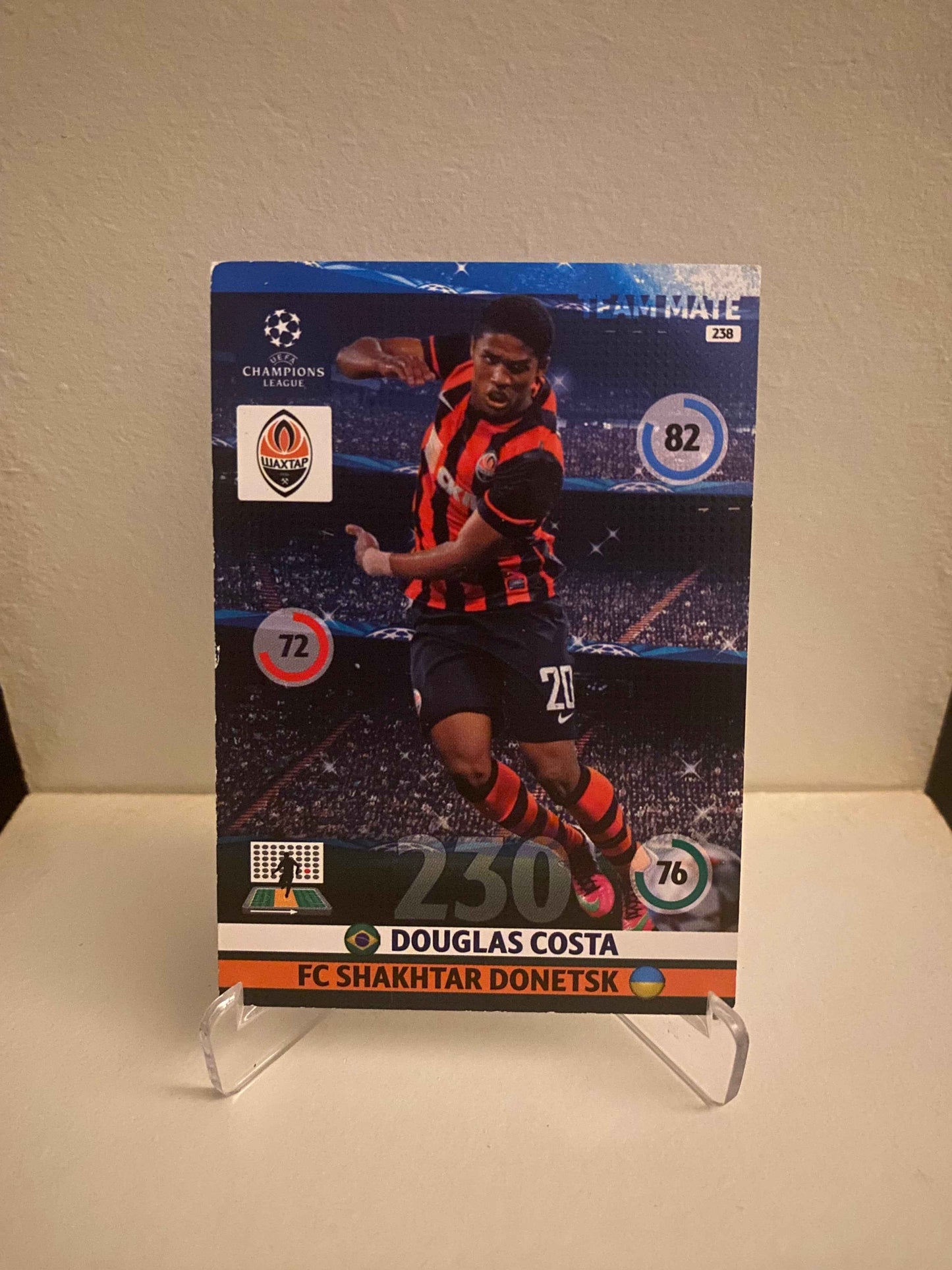 Fodbold kort Panini Adrenalyn XL UEFA Champions League 2014/2015 - Shaktar Donetsk Douglas Costa - Pokedexet