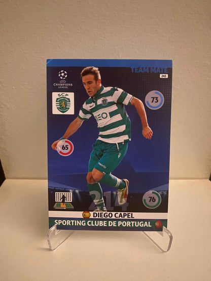 Fodbold kort Panini Adrenalyn XL UEFA Champions League 2014/2015 - Sporting Diego Capel - Pokedexet