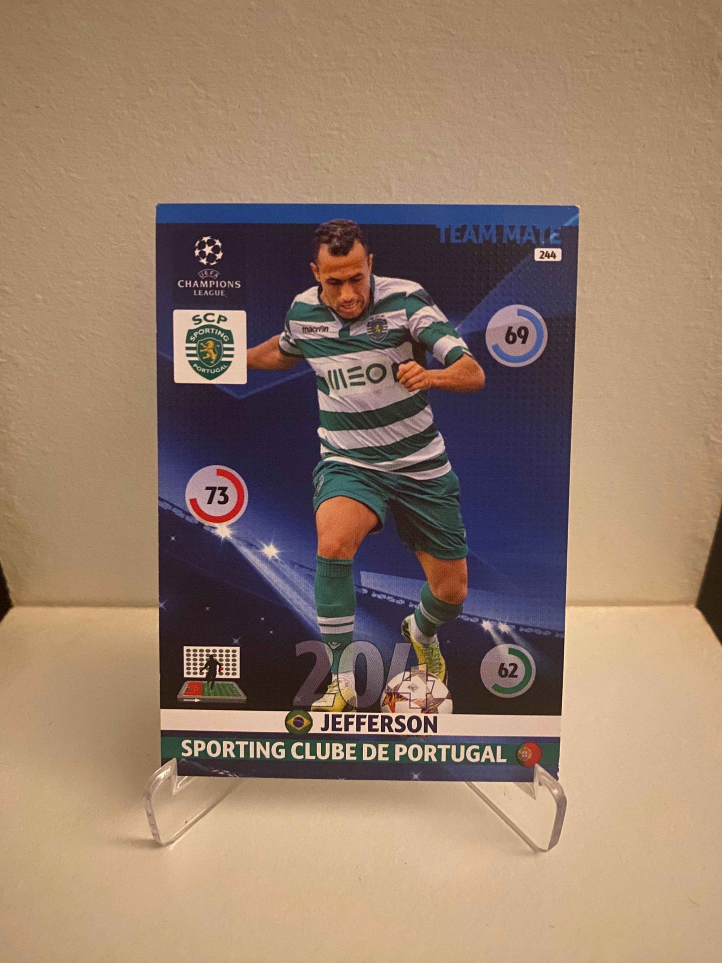 Fodbold kort Panini Adrenalyn XL UEFA Champions League 2014/2015 - Sporting Jefferson - Pokedexet